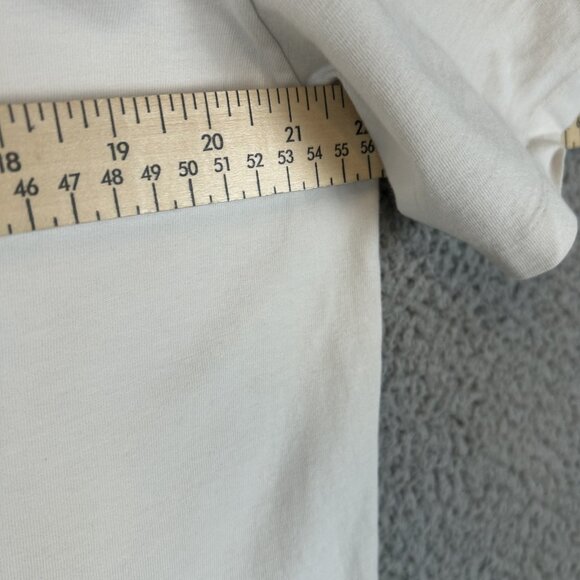 Armani Exchange Tee Shirt Y2K Mens XL White Short Sleeve embroidered Logo - Picture 5 of 5